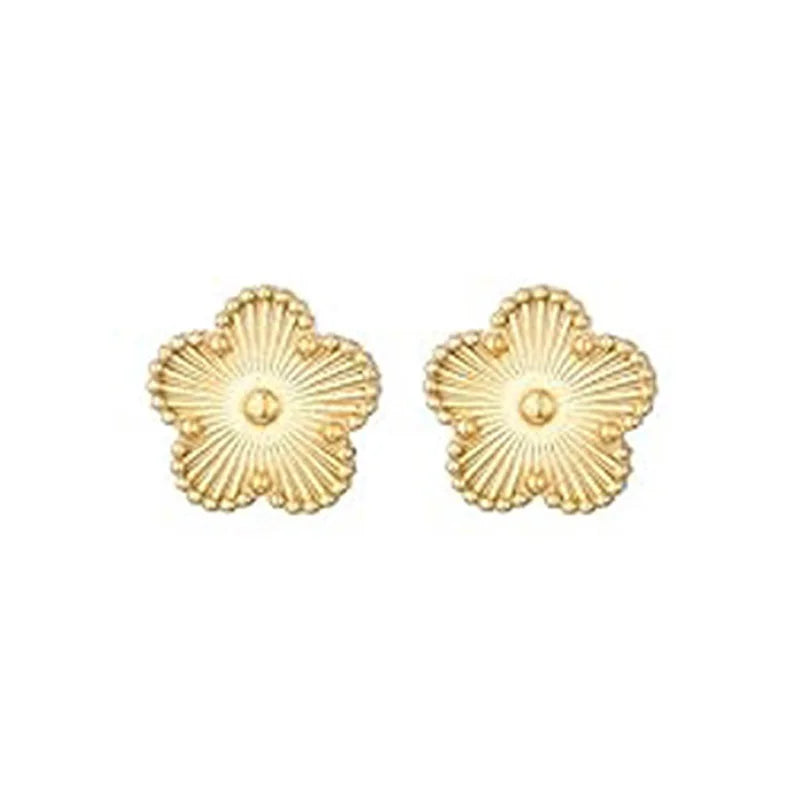 Lucky Clover Necklace for Women Girls Stainless Steel Jewelry Elegant White Black Blue Red Green color Flower Pendant Necklaces